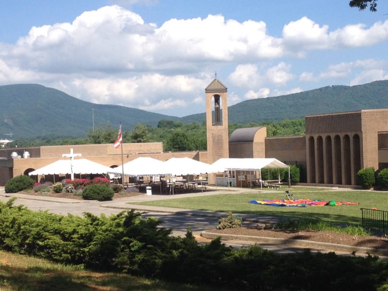 St. Elias church and tents
